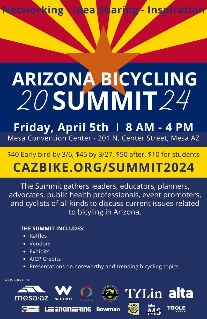 Arizona Bicycling Summit 2024 Coalition Of Arizona Bicyclists   2024 Art AZ Bike Summit Flyer Updated 